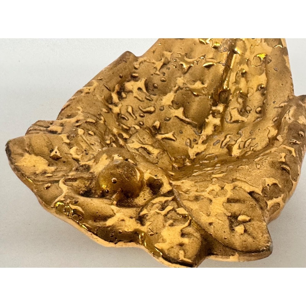 Vintage Weeping 22K Gold Hand Trinket Dish Catchall Mid Century Decor - Picture 2 of 8